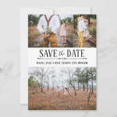 Eenvoudige foto save the date uitnodiging (Voorkant)