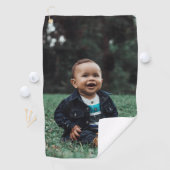 Eenvoudige foto schattig Kind op maat gepersonalis Golfhanddoek (Insitu)