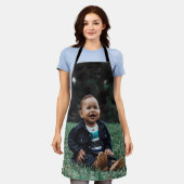 Eenvoudige foto schattig Kind op maat gepersonalis Schort (Gedragen)