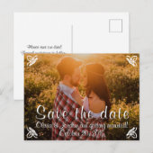 Eenvoudige foto Sla de datum op! Aankondigingskaart (Voorkant / Achterkant)