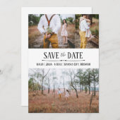 Eenvoudige foto Sla de datum op Kaart (Voorkant / Achterkant)