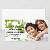 EENVOUDIGE FOTO SLA DE DATUM OP SAVE THE DATE (Voorkant / Achterkant)