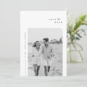 Eenvoudige foto Sla de Kaart Datumaankondiging op (Staand voorkant)