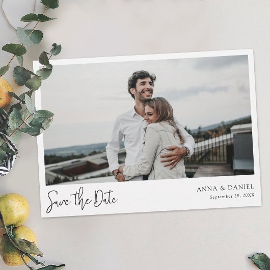 Eenvoudige Foto slaat de Datakaart op met modern s Save The Date