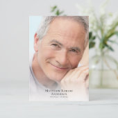 Eenvoudige foto Sympathie begrafenis Bedankkaart (Staand voorkant)