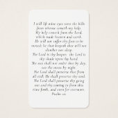 Eenvoudige foto Sympathie begrafenis Memorial Pray Visitekaartje (Achterkant)