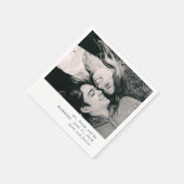 Eenvoudige foto thema bruiloft servet (Hoek)