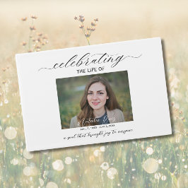 Eenvoudige foto Uitvaart Gastenboek