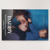 Eenvoudige foto Vaderdag Legpuzzel (Horizontaal)