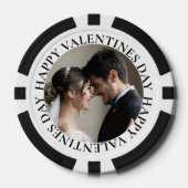 Eenvoudige foto Valentijnsdag Poker Chips (Voorkant)
