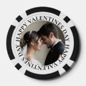 Eenvoudige foto Valentijnsdag Poker Chips (Achterkant)