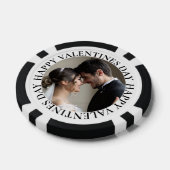Eenvoudige foto Valentijnsdag Poker Chips (Enkel)