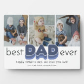 Eenvoudige foto van beste vader ooit fotoplaat (voorkant)