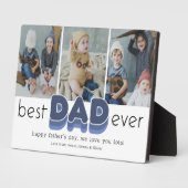 Eenvoudige foto van beste vader ooit fotoplaat (Zijkant)
