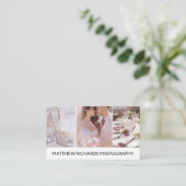 Eenvoudige foto van de fotografie visitekaartje (Staand voorkant)