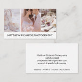 Eenvoudige foto van de fotografie visitekaartje (Voorkant / Achterkant)