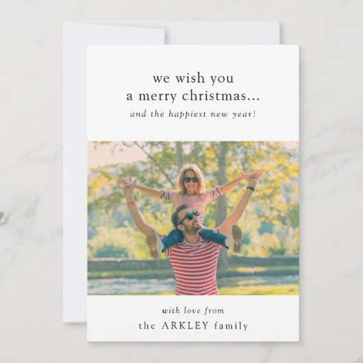 Eenvoudige foto van de prettige kerstminima uit de feestdagenkaart (Voorkant)