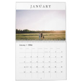 Eenvoudige foto van een moderne, minimale whitepap kalender (Jan 2026)