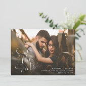 Eenvoudige foto van Elegant Wedding Save The Date (Staand voorkant)
