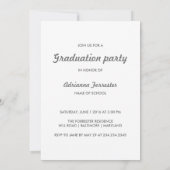 Eenvoudige foto van GraduPartij Kaart (Achterkant)