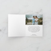 Eenvoudige foto van het Manuscript van de Minimali Bedankkaart (Binnen)