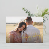 Eenvoudige foto van modern Prettige feestdagen scr (Staand Voorkant)