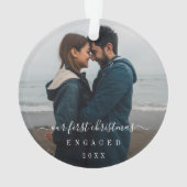 Eenvoudige foto van onze eerste kerst ornament (achterkant)