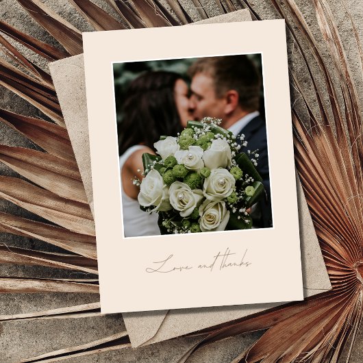 Eenvoudige foto van Peach en Gold Love en Bedankt