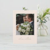 Eenvoudige foto van Peach en Gold Love en Bedankt (Staand voorkant)