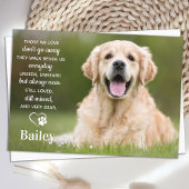 Eenvoudige foto van Pet Memorial Pet Loss Poem Cus Bedankkaart