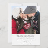 Eenvoudige foto van Red Heart Feestdagenkaart (Achterkant)