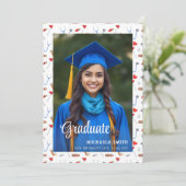 Eenvoudige foto verpleegkundige medisch Afstuderen Aankondiging (Staand voorkant)