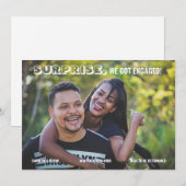 Eenvoudige foto verrassend, we hebben een Verlovin Aankondiging (Voorkant / Achterkant)