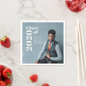 Eenvoudige foto vet foto Afstuderen papier Servet (Insitu)