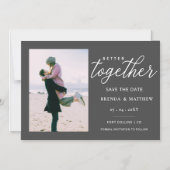 Eenvoudige foto voor script beter bij elkaar magnetische uitnodiging (Voorkant)