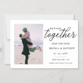 Eenvoudige foto voor script beter bij elkaar magnetische uitnodiging (Voorkant)