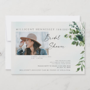 Eenvoudige Foto Vrijgezellenfeest Foliage III Uitn Kaart