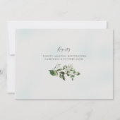 Eenvoudige foto Vrijgezellenfeest loof uitnodiging (Achterkant)