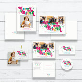 Eenvoudige Foto Vrolijk & Heldere Vakantie Kaart