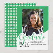 Eenvoudige foto Whimsical Green 2025 Aankondiging (Voorkant / Achterkant)