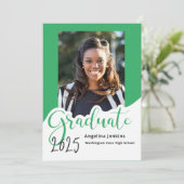 Eenvoudige foto Whimsical Green 2025 Aankondiging (Staand voorkant)