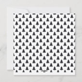 Eenvoudige foto White Merry KerstBlack Feestdagenkaart (Achterkant)