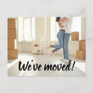 Eenvoudige Foto Wij hebben manuscriptverandering v Briefkaart