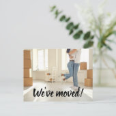 Eenvoudige Foto Wij hebben manuscriptverandering v Briefkaart (Staand voorkant)