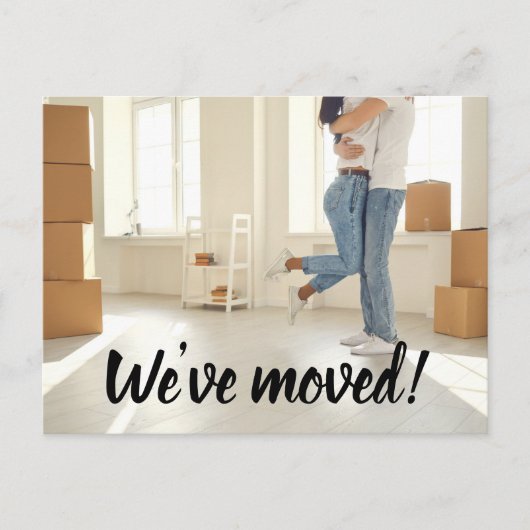 Eenvoudige Foto Wij hebben manuscriptverandering v Briefkaart (Voorkant)