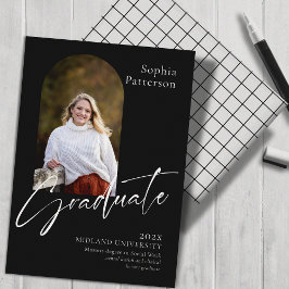 Eenvoudige foto zwart-wit aankondiging