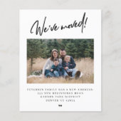 Eenvoudige fotobewegingsaankondiging op een beperk (Voorkant)