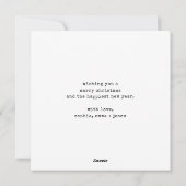 Eenvoudige fotoboog | vrolijk kerstfeest feestdagenkaart (Achterkant)