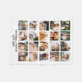 Eenvoudige Fotocollage 20 Afbeelding Gepersonalise Fleece Deken (Voorkant (Horizontaal))