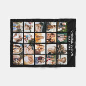 Eenvoudige Fotocollage 20 Afbeelding Gepersonalise Fleece Deken (Voorkant (Horizontaal))